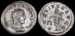 Ancient Coins - Philip I Antoninianus - AEQVITAS AVGG - Rome Mint 