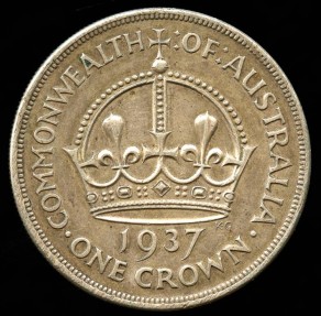 1937 Australia 1 Crown - George VI - AU | Australian & Oceanian Coins