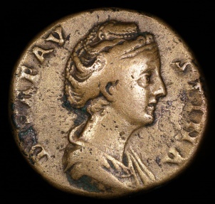 Ancient Coins - Faustina I Sestertius - AVGVSTA - Rome Mint