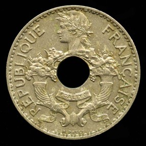 World Coins - 1938 A French Indo-China 5 Cent UNC