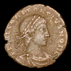Ancient Coins - Constantius II Ae4 - GLORIA EXERCITVS - Rome Mint