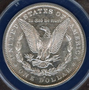 US Coins - 1881s Morgan Dollar ANACS MS62