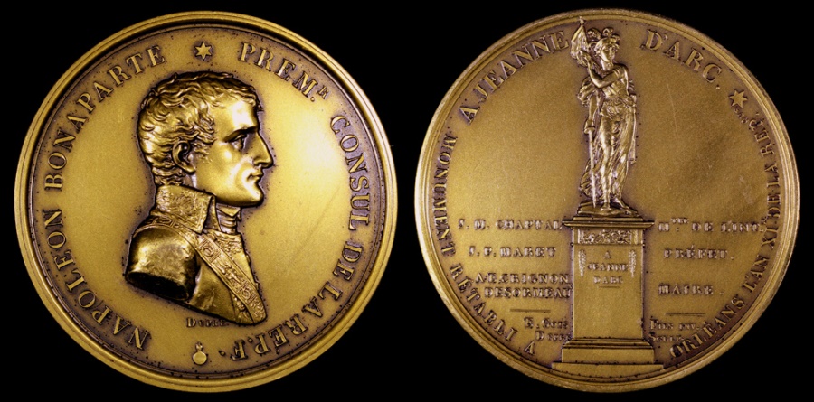World Coins - 1803 France - Napoleon - The Monument of Joan of Arc by Augustin Dupré