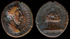 Ancient Coins - Commodus Ae30 - MHTPOP KAICAPEI - Caesarea, Cappadocia 