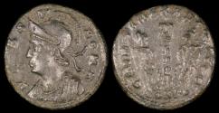 Ancient Coins - Constantine I Centenionalis - GLORIA EXERCITVS - Constantinople Mint