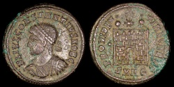 Ancient Coins - Constantius II Ae3 - PROVIDENTIAE CAESS - Heraclea Mint