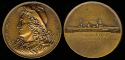 World Coins - 1928 France - Tourville French Navy Cruiser Commemorative Medal