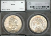 Us Coins - 1882s Morgan Dollar SEGS MS63