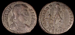 Ancient Coins - Valens Ae3 - GLORIA ROMANORVM - Siscia Mint