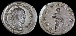 Ancient Coins - Trajan Decius Antoninianus - ABVNDANTIA AVG - Rome Mint