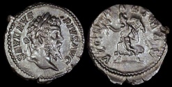Ancient Coins - Septimius Severus Denarius - VICT PART MAX - Rome Mint