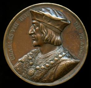 World Coins - 1836 France - Charles VIII engraved by Amedee Durand, from the series 