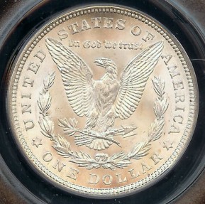 US Coins - 1921 Morgan Dollar ANACS MS63