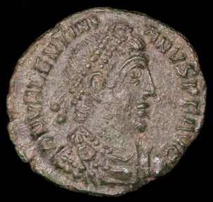 Ancient Coins - Valentinian I Ae3 - GLORIA ROMANORVM - Siscia Mint