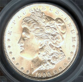 US Coins - 1900o Morgan Dollar SEGS MS63