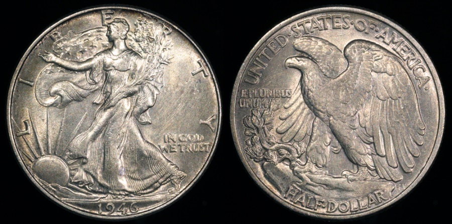 1919-D Walking Liberty 50 Cents (Half Dollar)