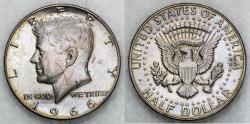 Us Coins - 1966 P Kennedy Half Dollar - UNC Silver (40%)