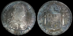 World Coins - 1803 PJ-PTS Bolivia 8 Reales AU