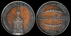 World Coins - 1896 Argentina – Laying the Cornerstone of the Town’s Temple