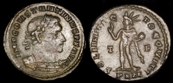 Ancient Coins - Constantine I Follis - SOLI INVIC-TO COMITI - London Mint