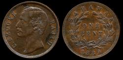 World Coins - 1889 H Sarawak 1 Cent AU
