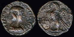 Ancient Coins - Salonina Tetradrachm - Eagle Standing Left - Alexandria Mint