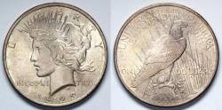 Us Coins - 1923 P Peace Dollar - BU - Silver