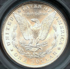 US Coins - 1900 Morgan Dollar SEGS MS62