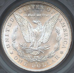 US Coins - 1879s Morgan Dollar SEGS MS63