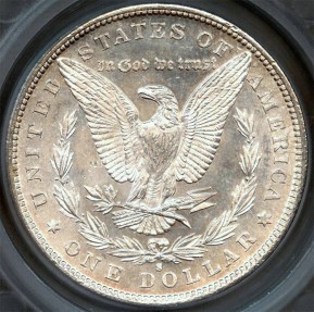 US Coins - 1879s Morgan Dollar SEGS MS63