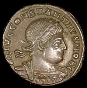 Ancient Coins - Constantius II Ae3 - GLORIA EXERCITVS - Siscia Mint