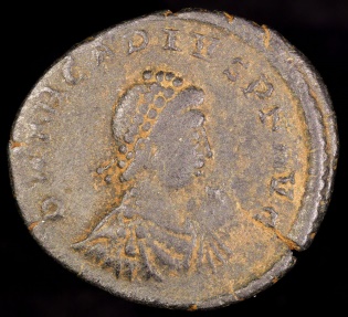 Ancient Coins - Arcadius Ae2 - VIRTVS EXERCITI - Nicomedia Mint