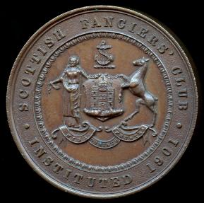 World Coins - 1901 Scotland - Scottish Fanciers' Club Award Medal
