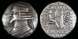 Ancient Coins - Phraates IV Tetradrachm (29-27 BC) - Seleucia Mint 