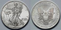Us Coins - 1997 P American Silver Eagle - BU (1 Full Ounce of Silver)