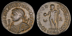 Ancient Coins - Crispus Ae3 - IOVI CONSERVATORI CAESS - Alexandria Mint