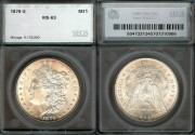 Us Coins - 1879s Morgan Dollar SEGS MS63
