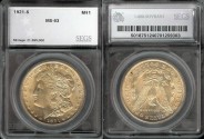 Us Coins - 1921 S Morgan Dollar SEGS MS63
