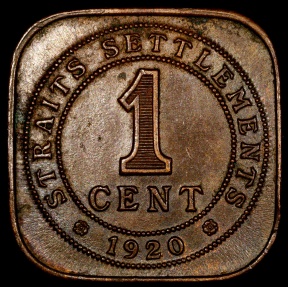 素敵でユニークな George - Cent 1 Settlements Straits 1920 V and Asian | AU - ウォーゲーム