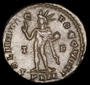 Ancient Coins - Constantine I Follis - SOLI INVIC-TO COMITI - London Mint