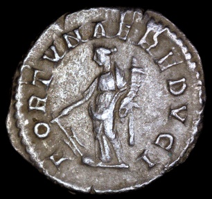 Ancient Coins - Elagabalus Denarius - FORTVNAE REDVCI - Rome Mint 