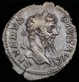 Ancient Coins - Septimius Severus Denarius - LIBERALITAS AVG VI - Rome Mint
