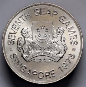 1973 Singapore 5 Dollars - 7th Southeast Asia Peninsular