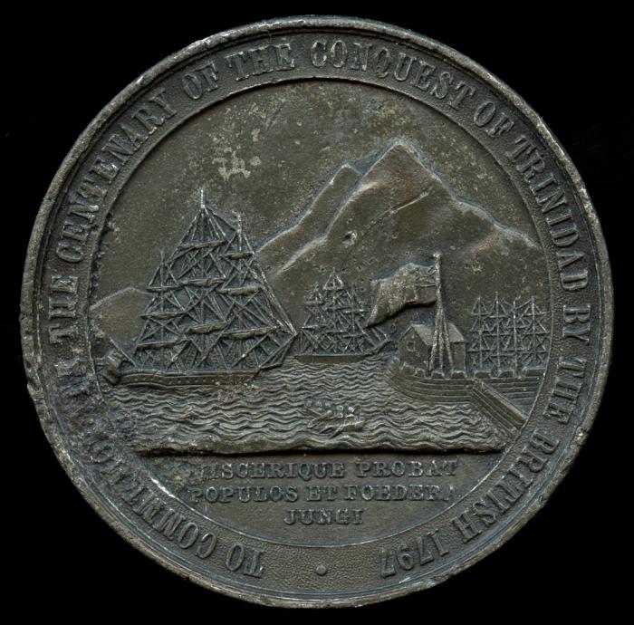 1897 British Capture of Trinidad Centennial Medal North & Central