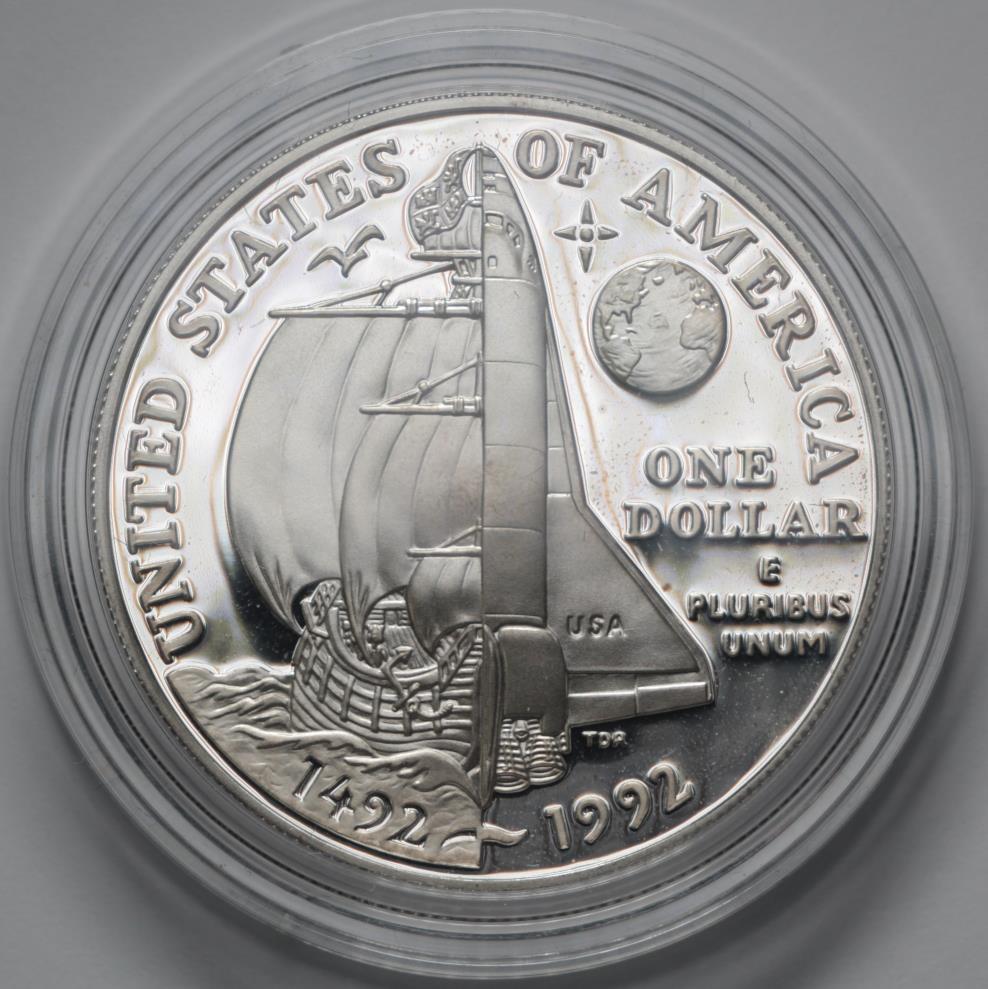 1992 P Christopher Columbus Quincentenary Commemorative Silver