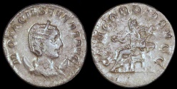 Ancient Coins - Otacilia Severa Antoninianus - CONCORDIA AVG - Rome Mint 