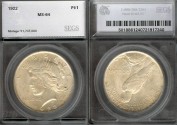 Us Coins - 1922 Peace Dollar SEGS MS64
