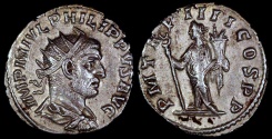 Ancient Coins - Philip I Antoninianus - P M TR P IIII COS II P P - Rome Mint