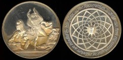 World Coins - 1975 Italy – The Resurrection by Guerrino Mattia Monassi for the Franklin Mint - Proof Silver (Only 19,412 Pieces Were Struck)