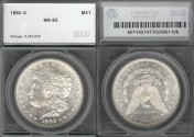 Us Coins - 1882s Morgan Dollar SEGS MS63